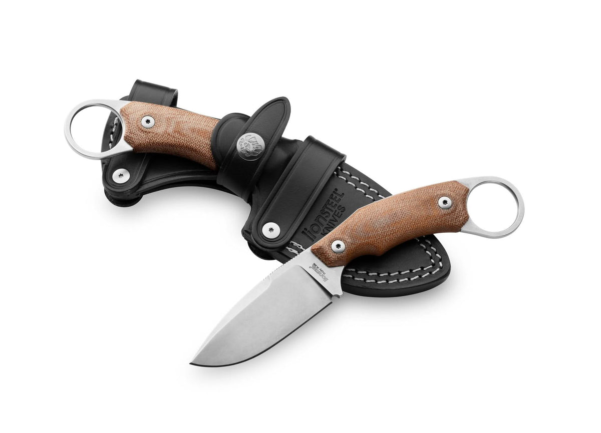 Lionsteel H2 CVN Drop M390 Canvas Natural Drop point - 