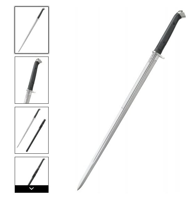United Cutlery UC3245 Épée à double tranchant Honshu Boshin avec fourreau - 