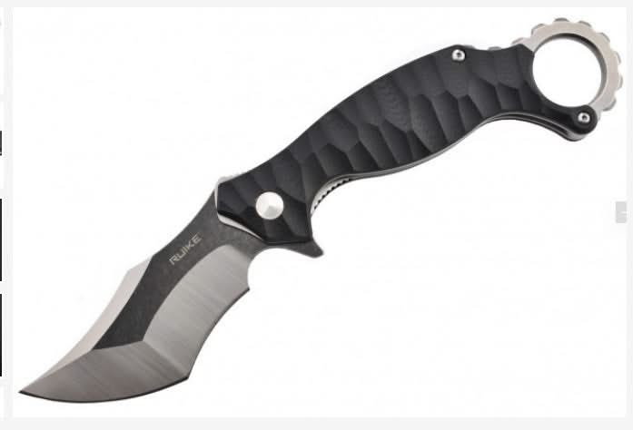 Ruike P881-B1 Karambit lame acier 14C28N manche G10 - 