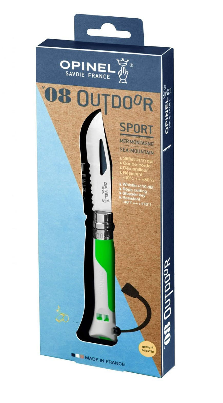 Opinel N°08 Outdoor Fluo Vert - 