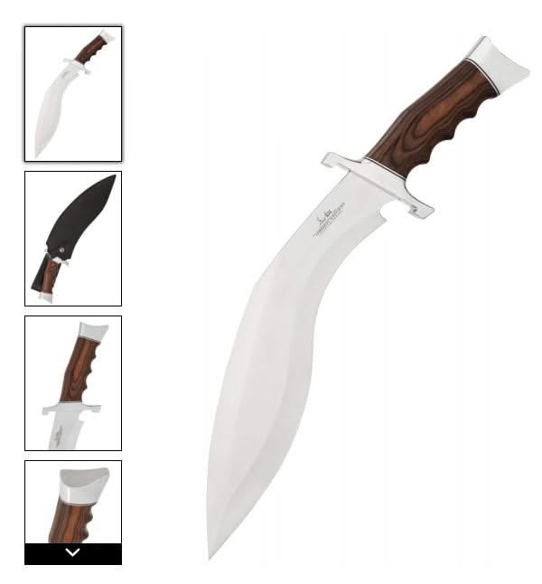 United Cutlery GH5095 Couteau de combat Hibben Kukri - 