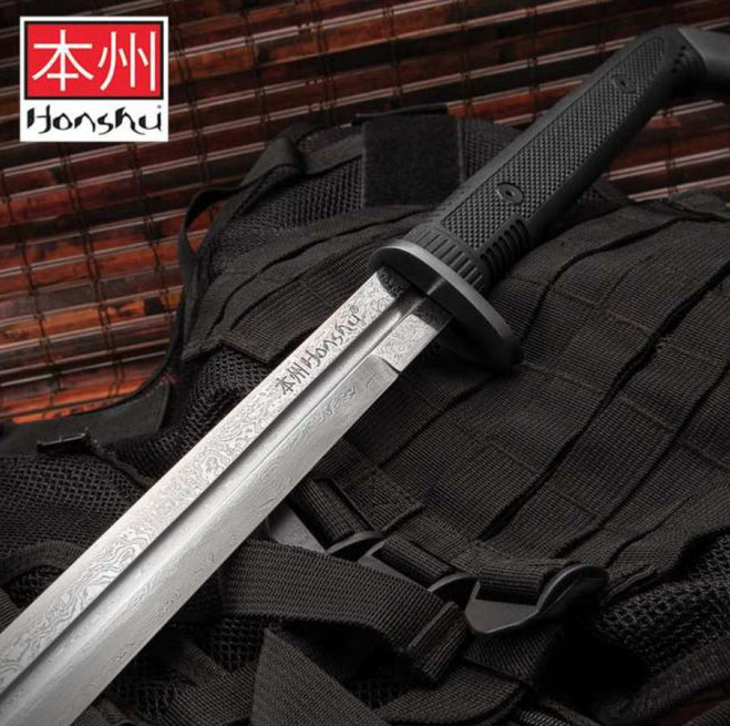 United Cutlery UC3245ND Honshu Boshin Damascus Double Edge Sword - 