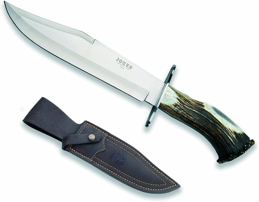 Joker CN101 Couteau de chasse en bois de cerf - 