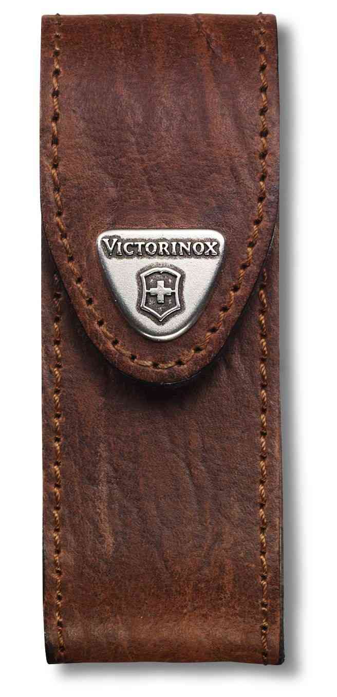 Étui-ceinture en cuir brun Victorinox 4.0543
