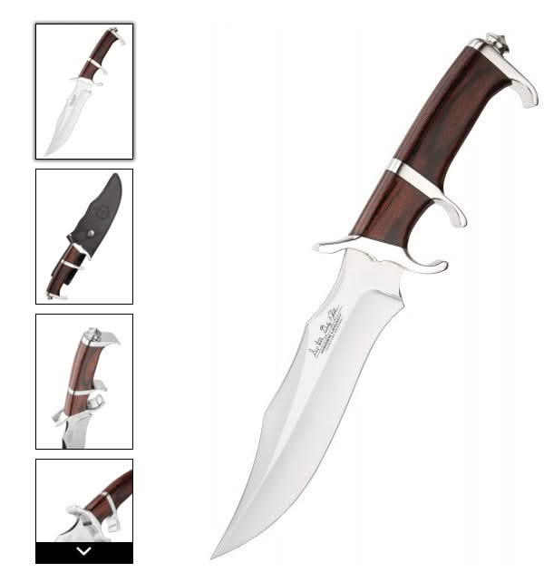 United Cutlery GH5090 Couteau de combat Hibben Darkwood Legacy III Fighter - 