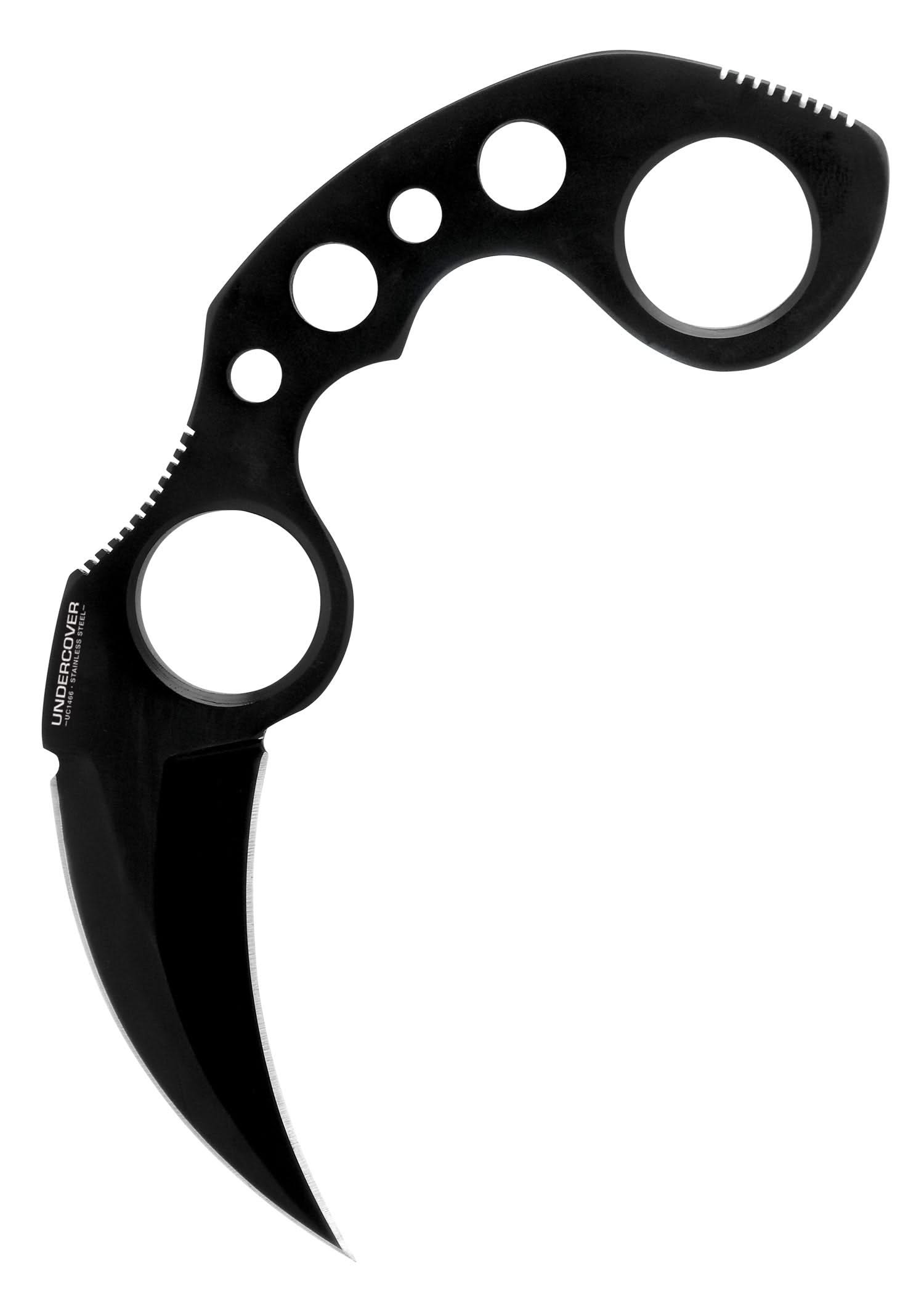 UNITED CUTLERY Undercover karambit avec gaine, noir - 