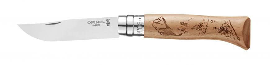 Opinel N°08 Inox Gravé Vélo - 