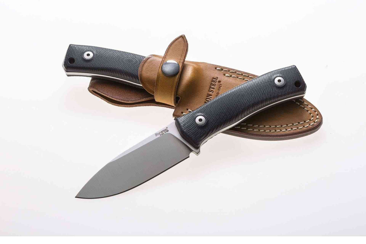 LionSteel M4 G10 feststehendes M390-Messer mit schwarzem G10-Griff