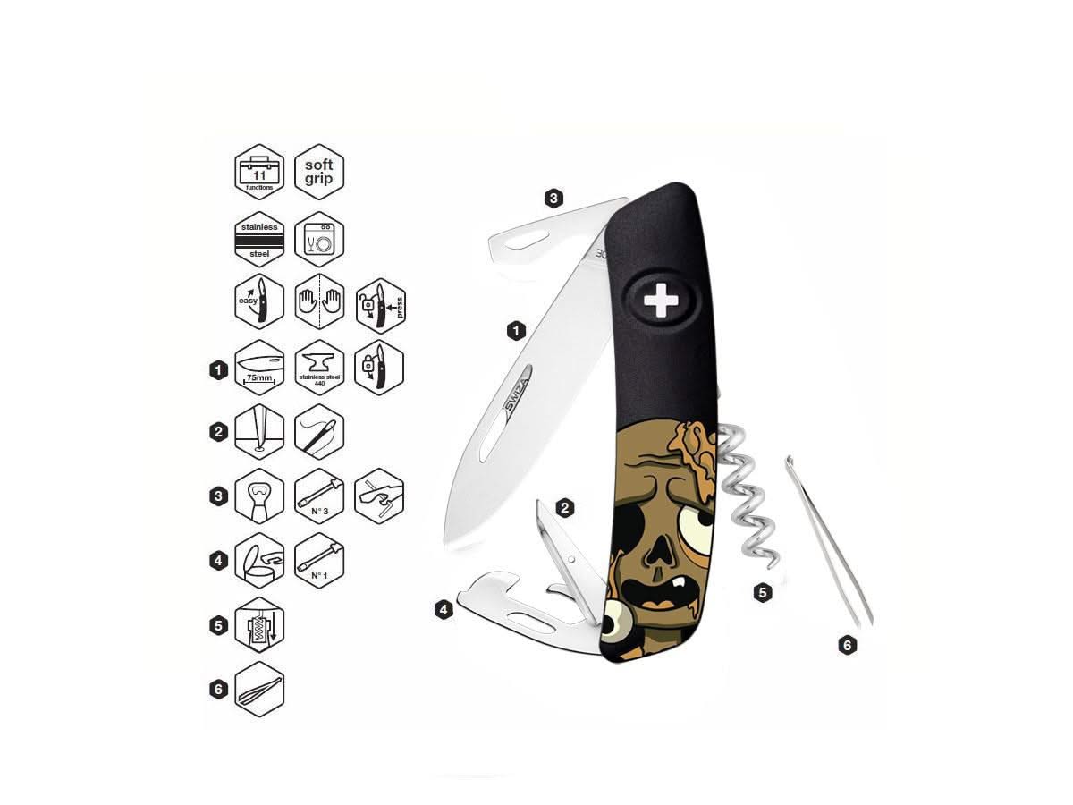 Couteau pliant Swiza D03 Zombie - 