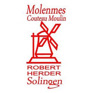 Robert Herder Couteau Moulin acier Ord. ( Carbone ) Manche Hêtre - 