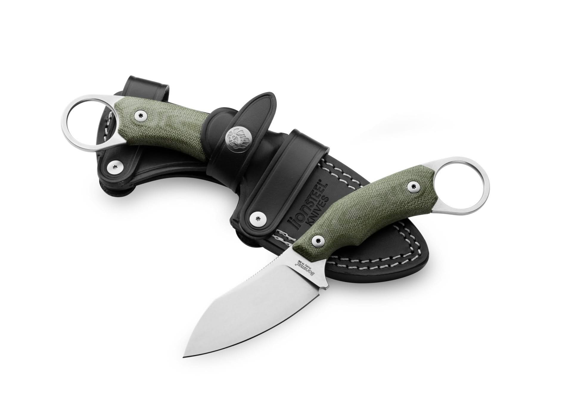 Lionsteel H1 CVG Skinner M390 Green Canvas - 