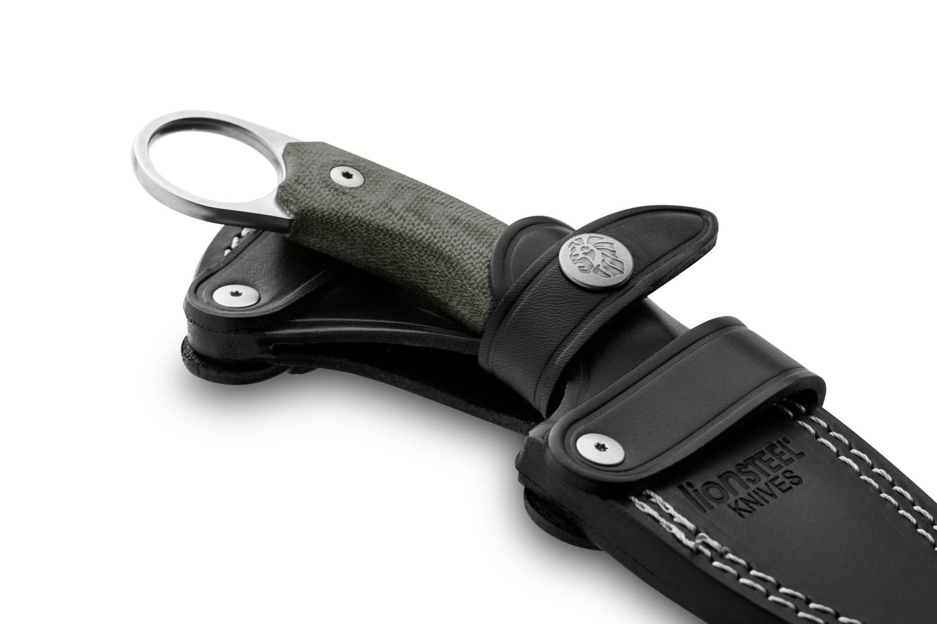 Lionsteel H1 CVG Skinner M390 Green Canvas - 