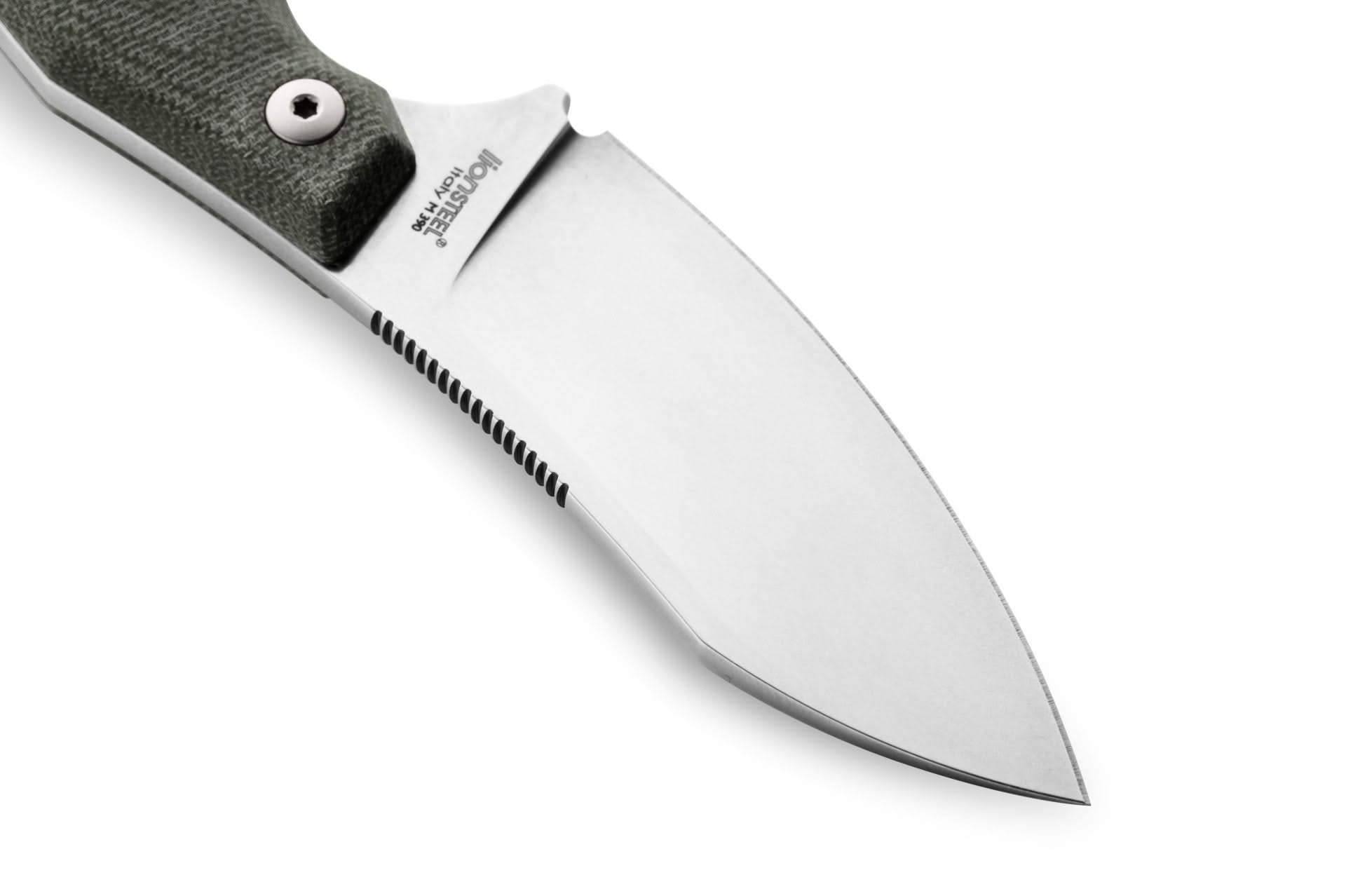 Lionsteel H1 CVG Skinner M390 Green Canvas - 