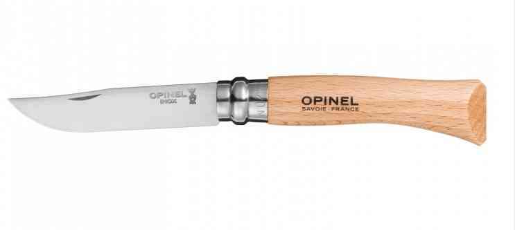 Couteau pliant Opinel N°07 Inox avec manche en hêtre