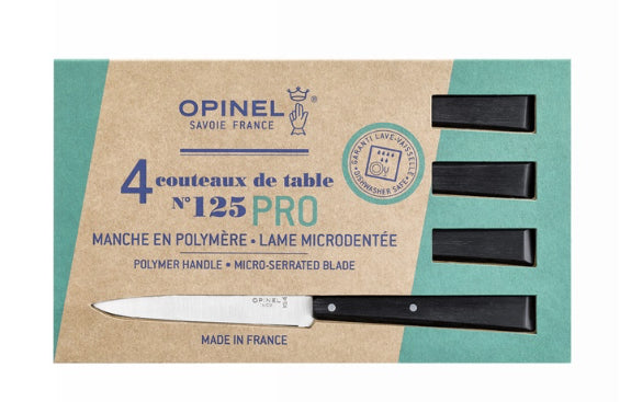 Opinel Coffret 4 couteaux de table N°125 Pro - 