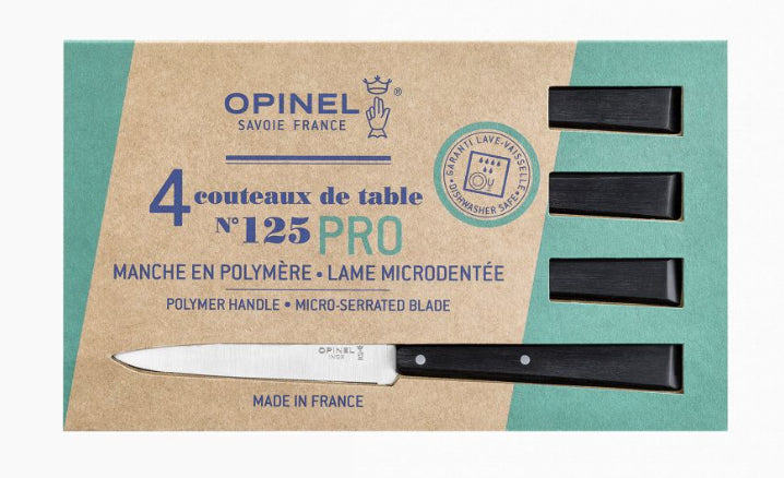 Opinel Coffret 4 couteaux de table N°125 Pro -
