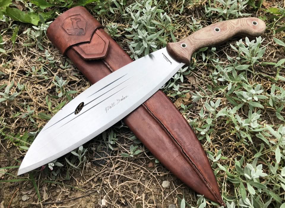 Condor Primitive Bush Mondo 63824, couteau fixe en Micarta