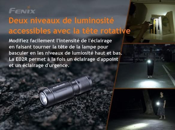 Fenix E02R Noir - 
