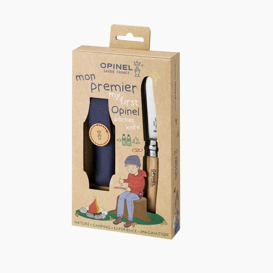 Opinel, Couteau de poche junior, My First, inox, etui, boîte - 