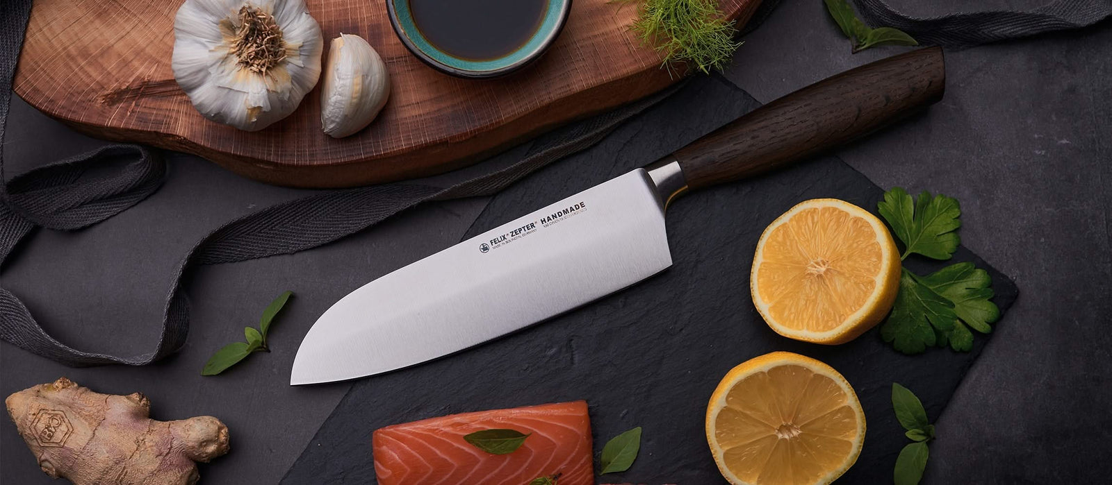 Felix Santoku S Smoked Bois de Chêne - 