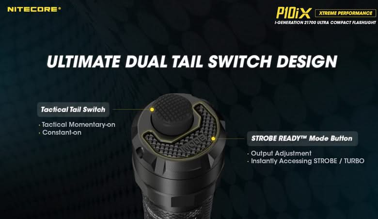 Nitecore P10ix Lampe Torche  4000 Lumens rechargeable USB-C - 