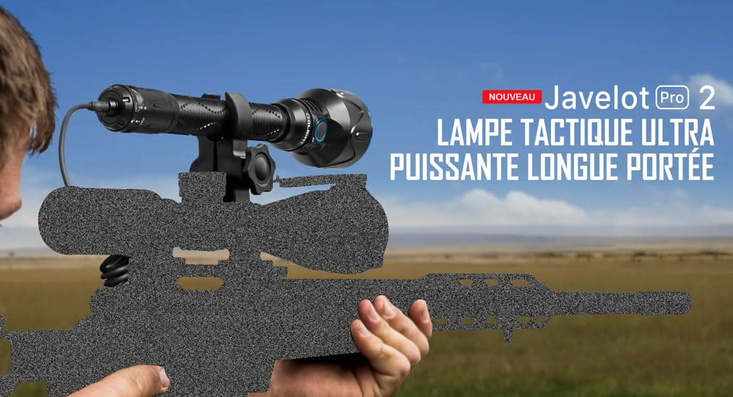 Olight Javelot Pro 2 - Lampe de Chasse Longue Portée 1050 Mètres - 
