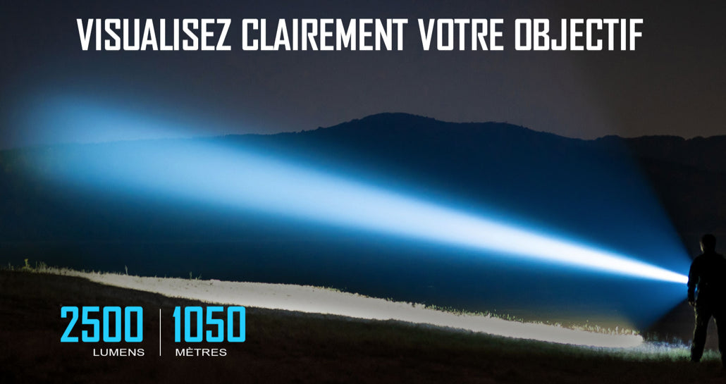 Olight Javelot Pro 2 - Lampe de Chasse Longue Portée 1050 Mètres - 