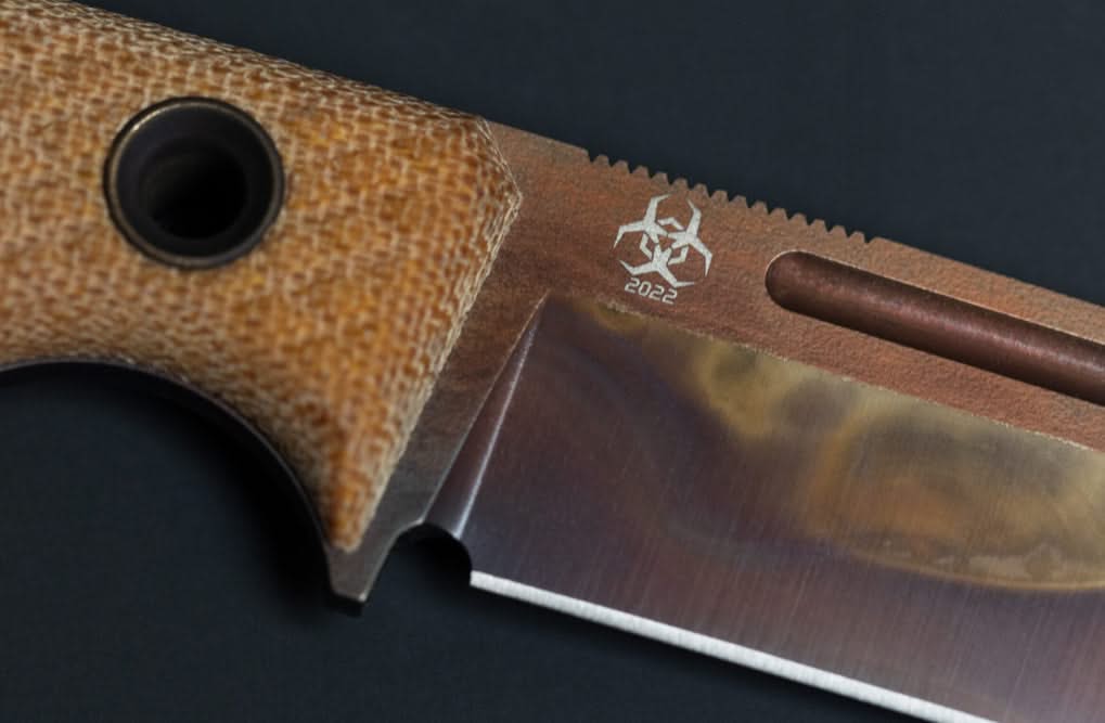 Trc K-1S Apo Finish Natural Canvas Micarta - 
