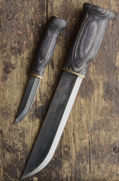 Wood Jewel Grand couteau double Lapinleuku, noir -