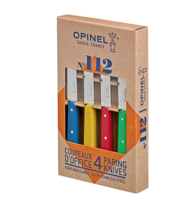 Opinel Coffret de 4 couteaux N°112 couleurs classiques - 