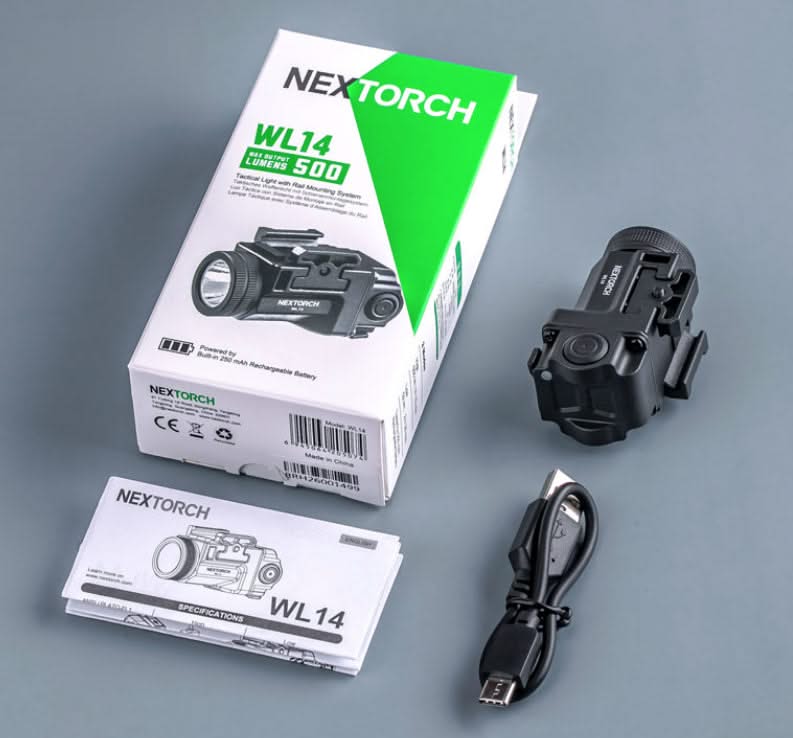 Nextorch WL14 500 Lumens Rechargeble Mini Weapon Light - 