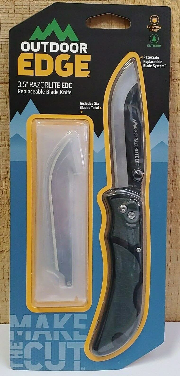 Outdoor Edge 01OE019 Razor Lite EDC RLY-50C ( 6 Lames ) Vert - 