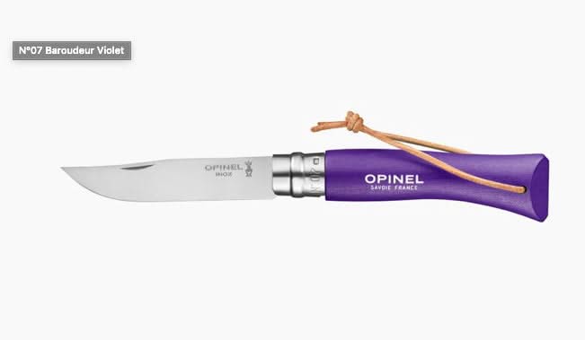 Opinel N°07 Baroudeur Violet Gris - 