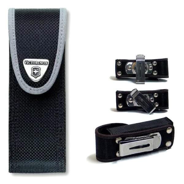 Victorinox 4.0823.N1 étui ceinture nylon noir av. fermeture scratch av. clip-ceinture pivotant - 