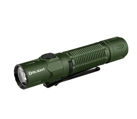 Olight Warrior 3S OD Vert avec Patch - Lampe Tactique Stroboscopique Puissante - 