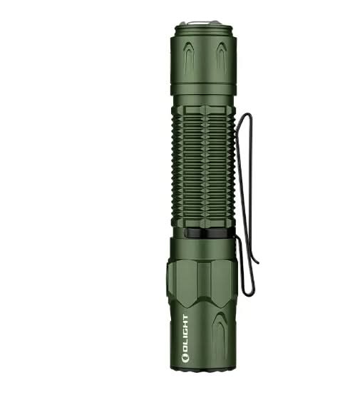 Olight Warrior 3S OD Vert avec Patch - Lampe Tactique Stroboscopique Puissante - 