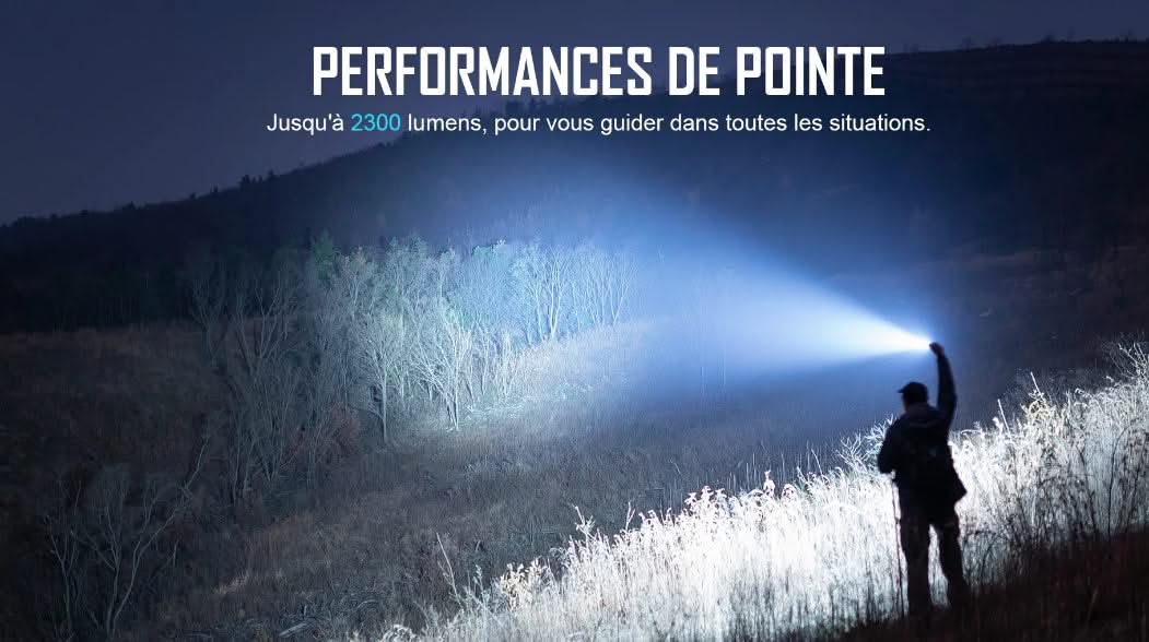 Olight Warrior 3S OD Vert avec Patch - Lampe Tactique Stroboscopique Puissante - 