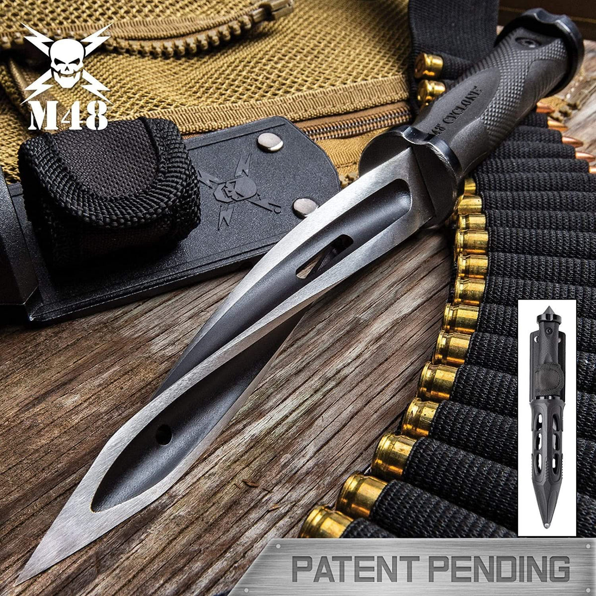 United Cutlery UC3287 Poignard M48 Cyclone Boot Knife -