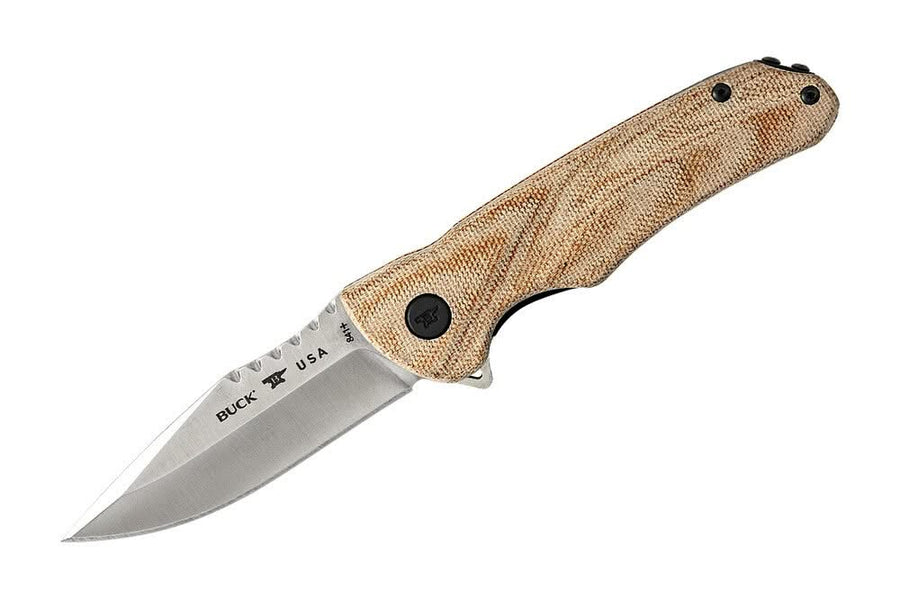 Buck Sprint Ops Pro Tan Canvas Micarta S30V - 