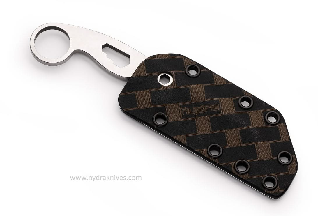 Hydra Knives Buzzard White Vulture Etui Noir - 