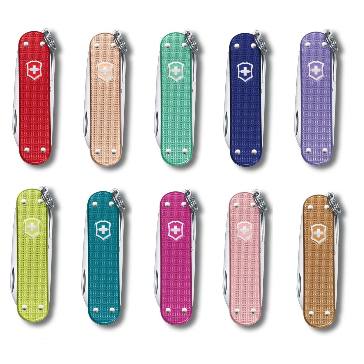 Victorinox Classic Alox Colors 58 mm Lot de 10 pcs - 