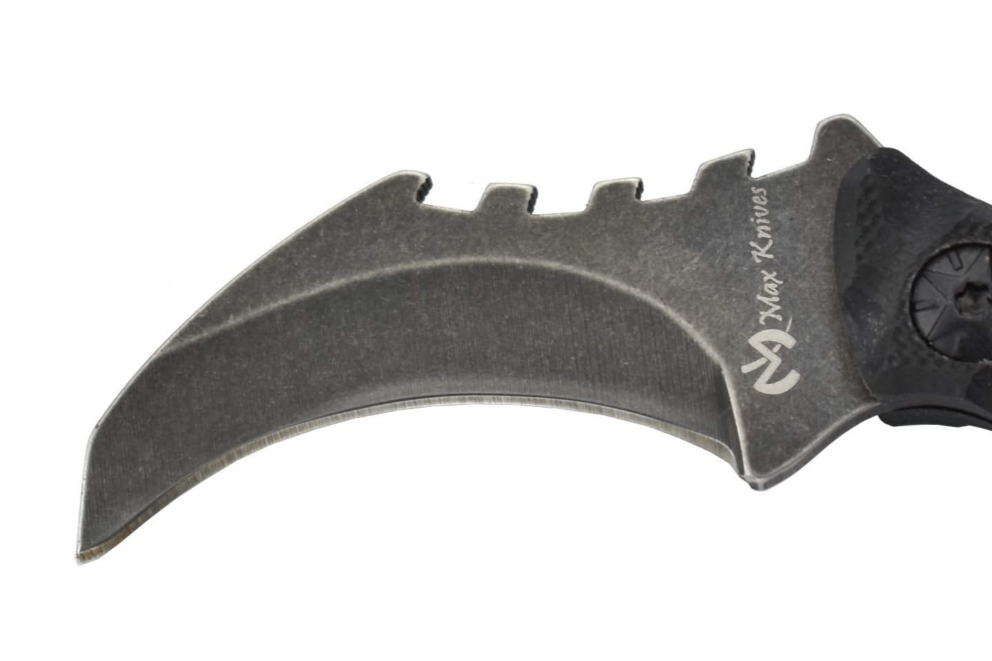 Max Knives MK 504 - MINI DAGGER finition stone washed - 