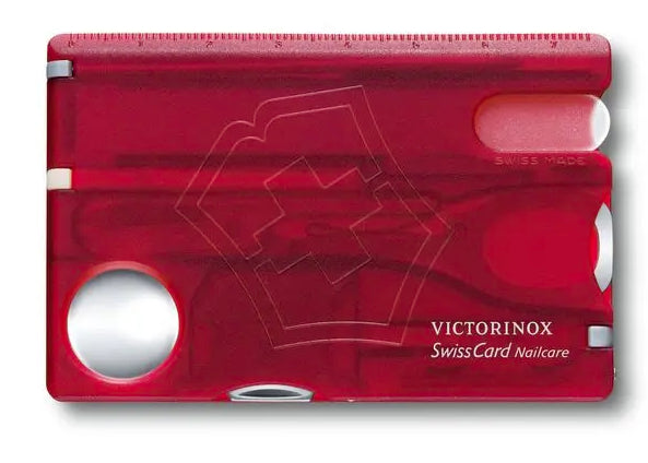Victorinox SwissCard Lite rouge transparent 0.7300.T - 
