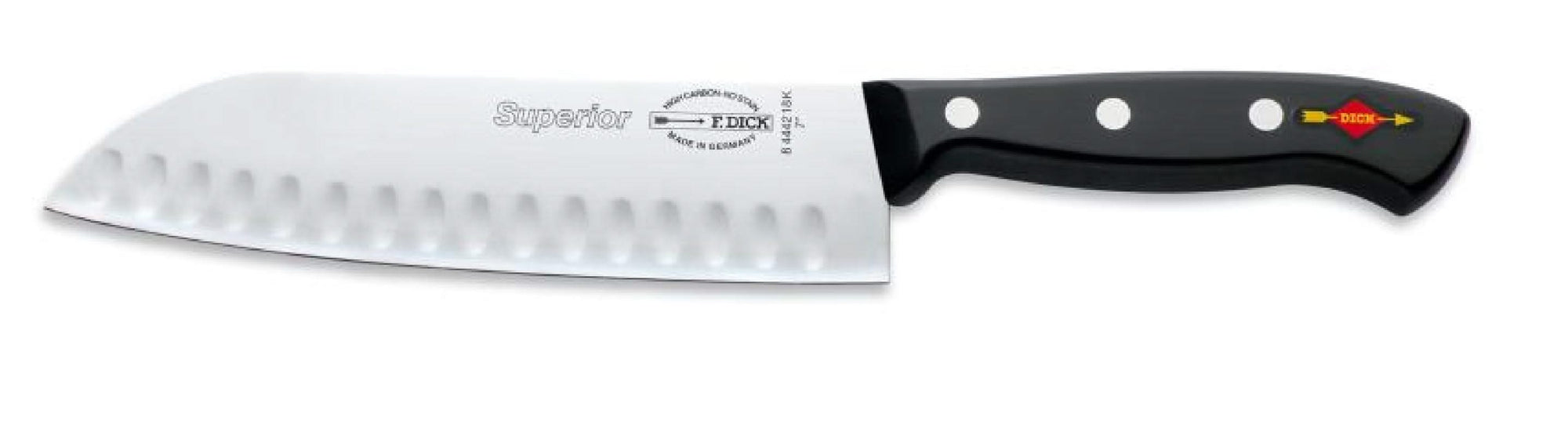 Santoku F. DICK Superior alvéolé 18 cm – vue alternative