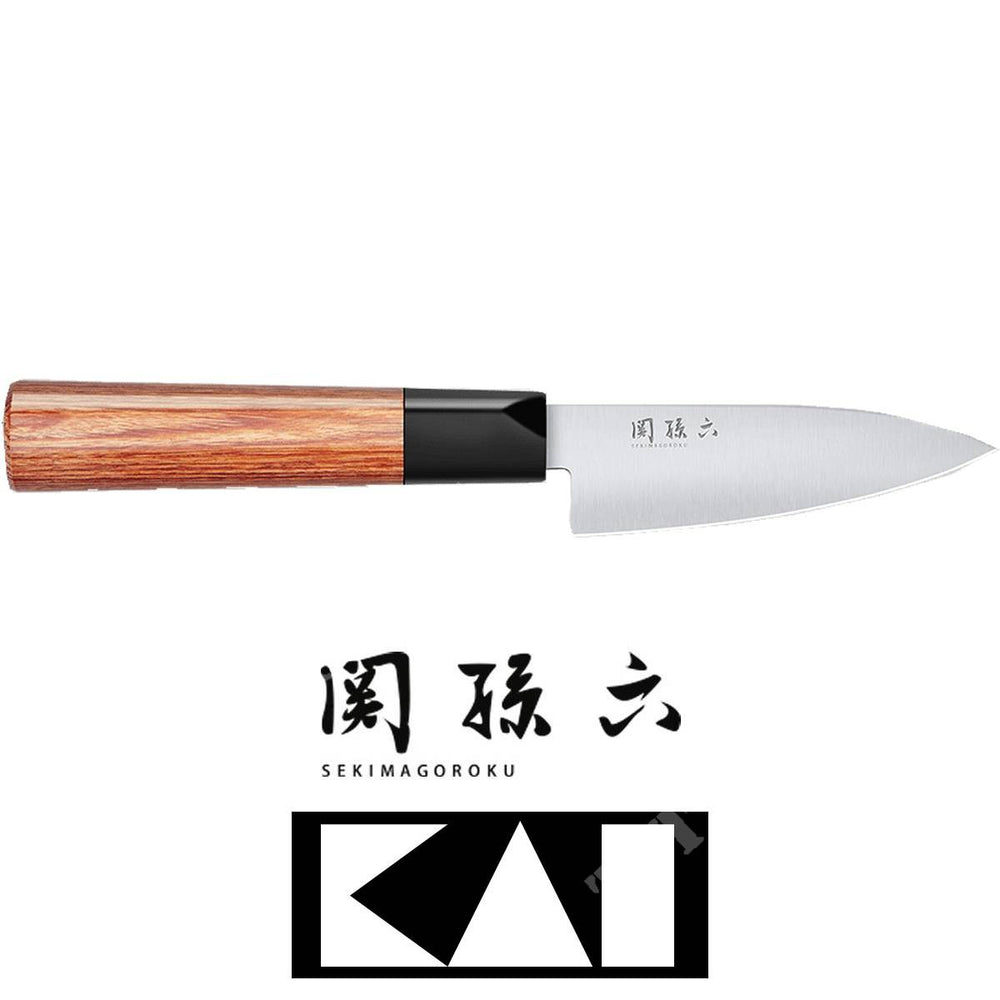 Kai MGR-0100P Seki Magoroku Redwood Couteau d'office lame de 10 cm - 