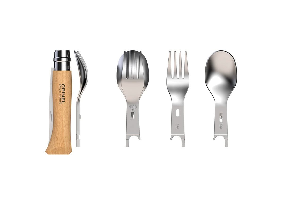 Opinel picnic + Set complet Couteau - cuillère - fourchette - 