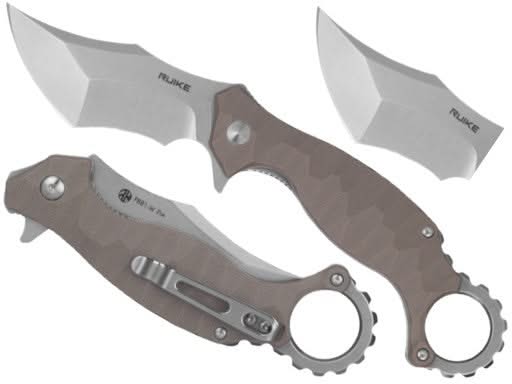 Ruike P881-W Karambit lame acier 14C28N manche G10 - 
