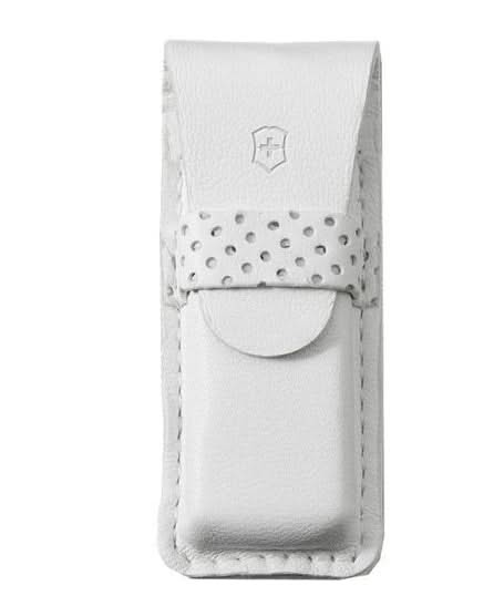 Victorinox 4.0762.7 – étui cuir blanc pour couteaux 58 mm
