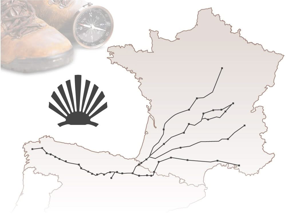 Claude Dozorme 1.94140.63 ( 19414063 ) Chemin de Compostelle Manche en corne blonde : Made in France - 