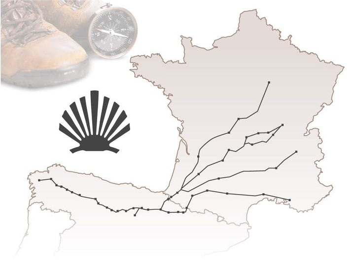 Claude Dozorme 1.94140.63 ( 19414063 ) Chemin de Compostelle Manche en corne blonde : Made in France - 